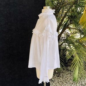 Étoile Isabel Marant White Ruffle Blouse